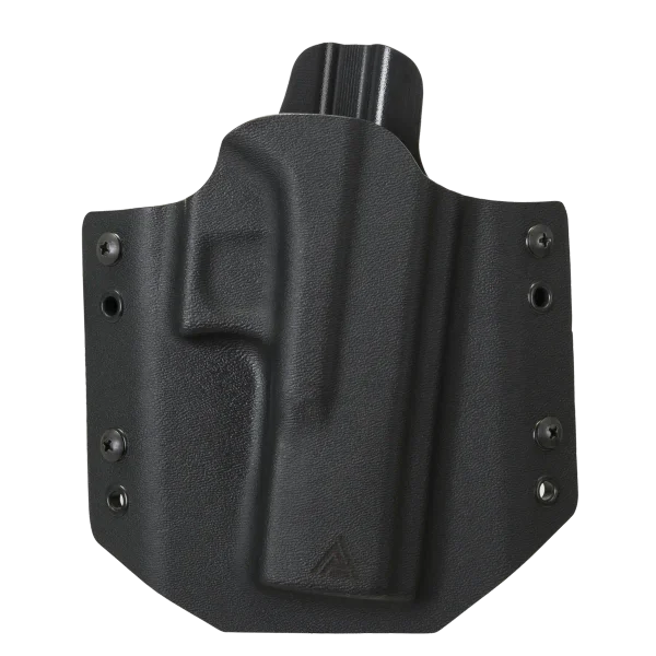 Direct Action G17 OWB NO LIGHT HOLSTER (straight loops) - Full Kydex — Black