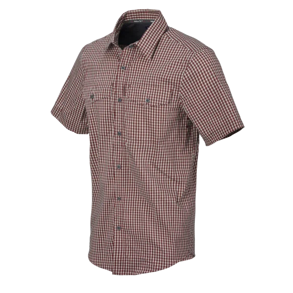 Koszula Helikon-Tex Concealed Carry Short Sleeve — Dirt Red Checkered