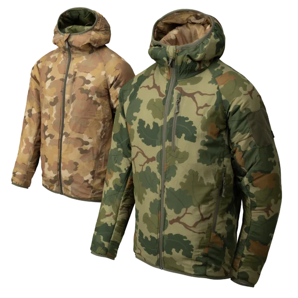 Kurtka Helikon-Tex Dwustronna Wolfhound Hoodie - Windpack — Mitchell Camo Leaf / Mitchell Camo Clouds