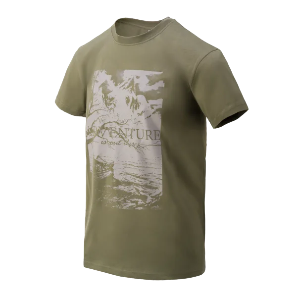T-Shirt Helikon-Tex (Adventure Is Out There) — Olive Green