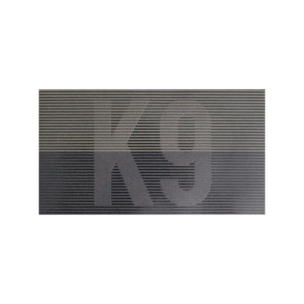 Direct Action K9 Polish large patch SUBDUED flag — Black / Boreal Green
