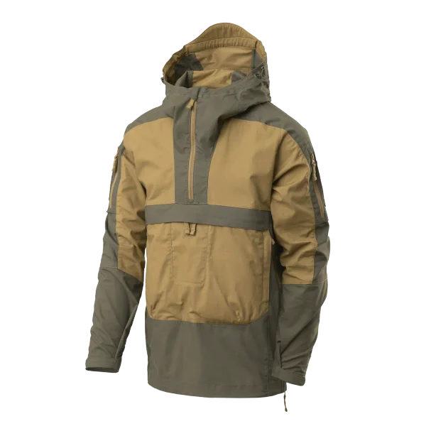 Kurtka Anorak Helikon-Tex Tracer - Polycotton Stretch Ripstop — Coyote / Taiga Green