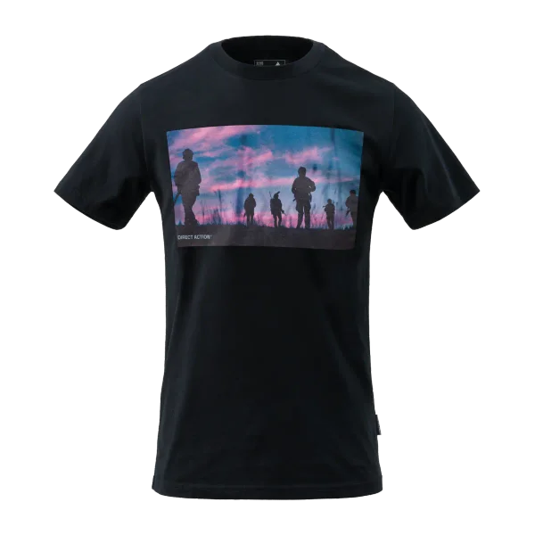 Direct Action T-shirt DA Sunset - Cotton — Black