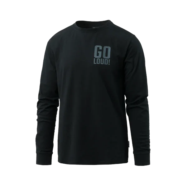 Direct Action Longsleeve NO LOUD! - Cotton — Black