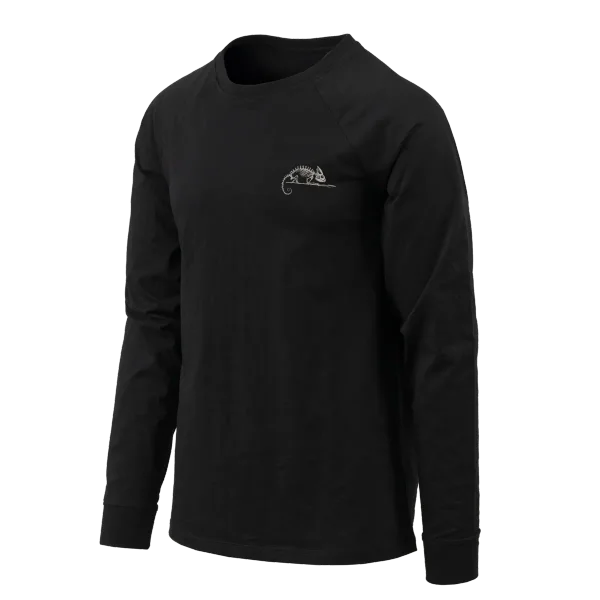 T-shirt Long Sleeve (Helikon-Tex Logo) — Black