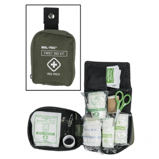 Apteczka Z Wyposażeniem First Aid Kit MIDI Mil-tec Olive (16025900)