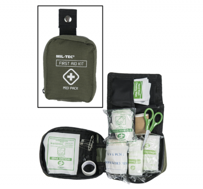 Apteczka Z Wyposażeniem First Aid Kit MIDI Mil-tec Olive (16025900)