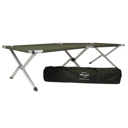 Łóżko Polowe US Army Aluminiowe 190 x 65 cm Składane Mil-tec Olive (14402001)