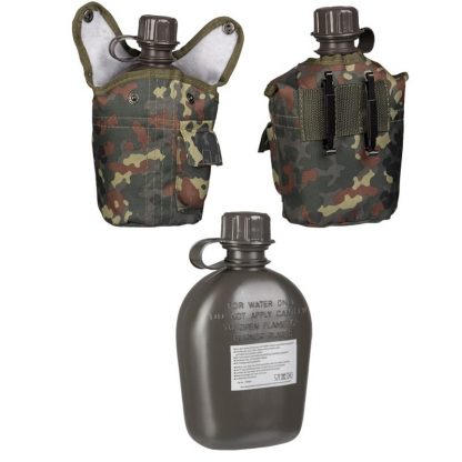 Manierka 1 Litr z Pokrowcem Mil-tec Flecktarn (14505021)