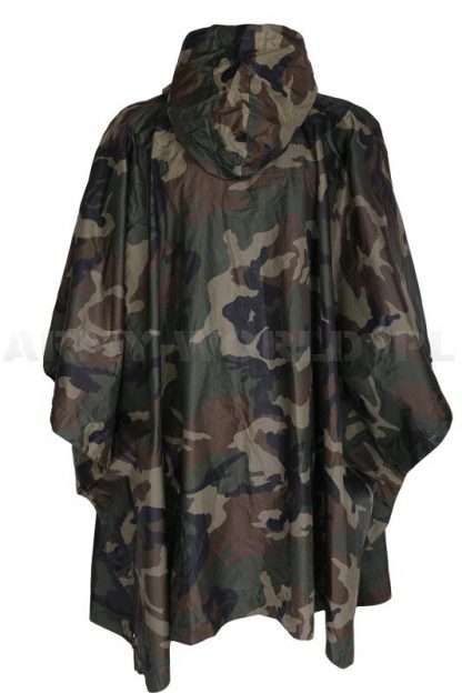 Peleryna Przeciwdeszczowa / Poncho Ripstop Mil-tec Woodland (10630020)