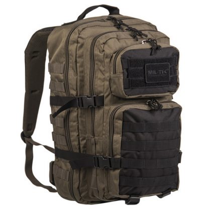 Plecak Model II US Assault Pack LG (36l) Mil-tec Ranger Green / Czarny (14002301)